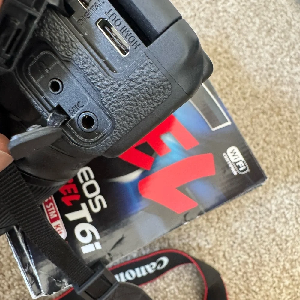 Canon EOS Rebel T6i Black DSLR Camera
